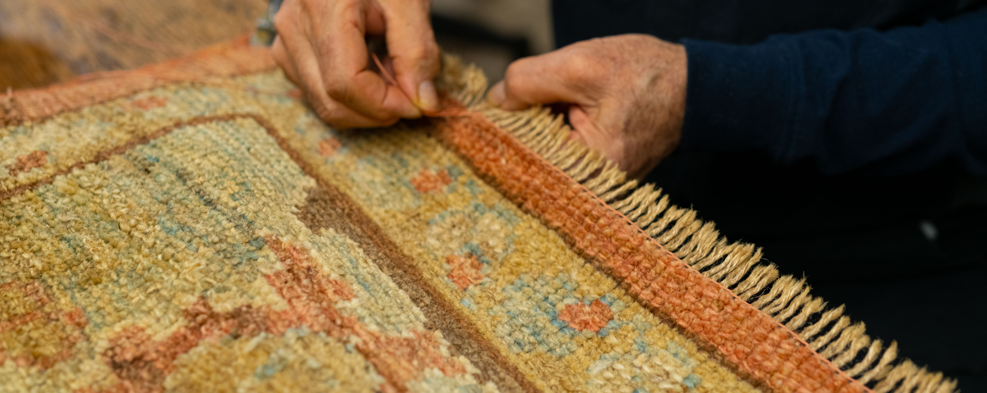Professional Rug Repair Process